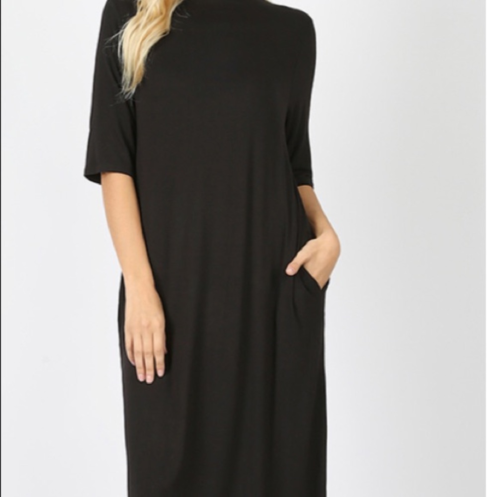 Black Dress 3/4 sleeve